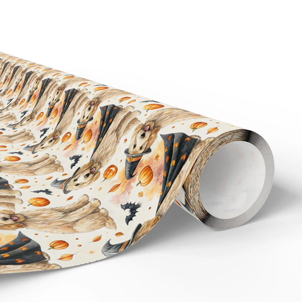 Spooky Goldendoodle Halloween Wrapping Paper — paper roll