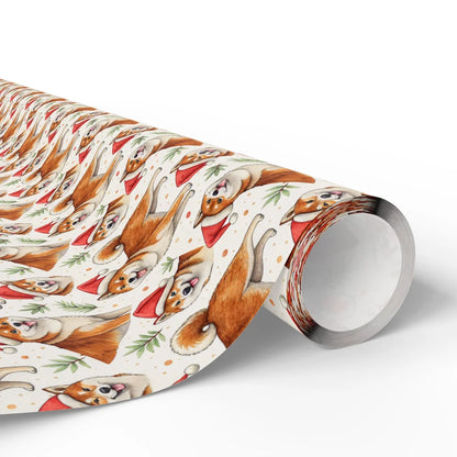 Such Festive. Very Merry. Shiba Inu Christmas Wrapping Paper — paper roll