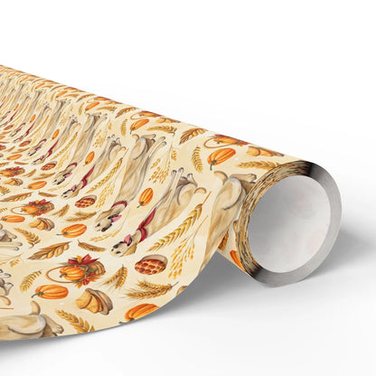 Thankful Pup: Yellow Lab Thanksgiving Wrapping Paper — paper roll