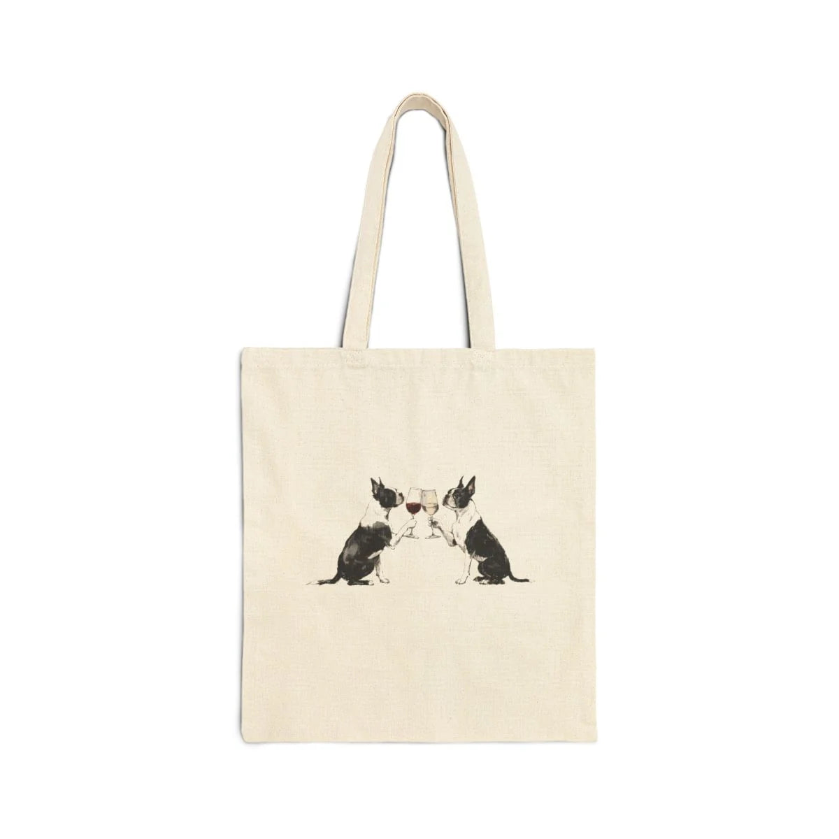 Happy Hour Boston Terrier Tote Bag front
