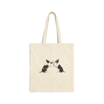 Happy Hour Boston Terrier Tote Bag front