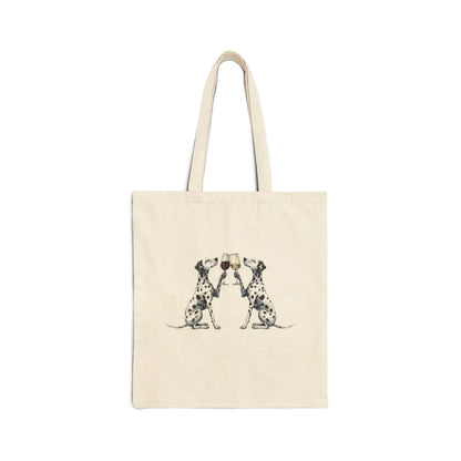 Happy Hour Dalmatian Tote Bag front
