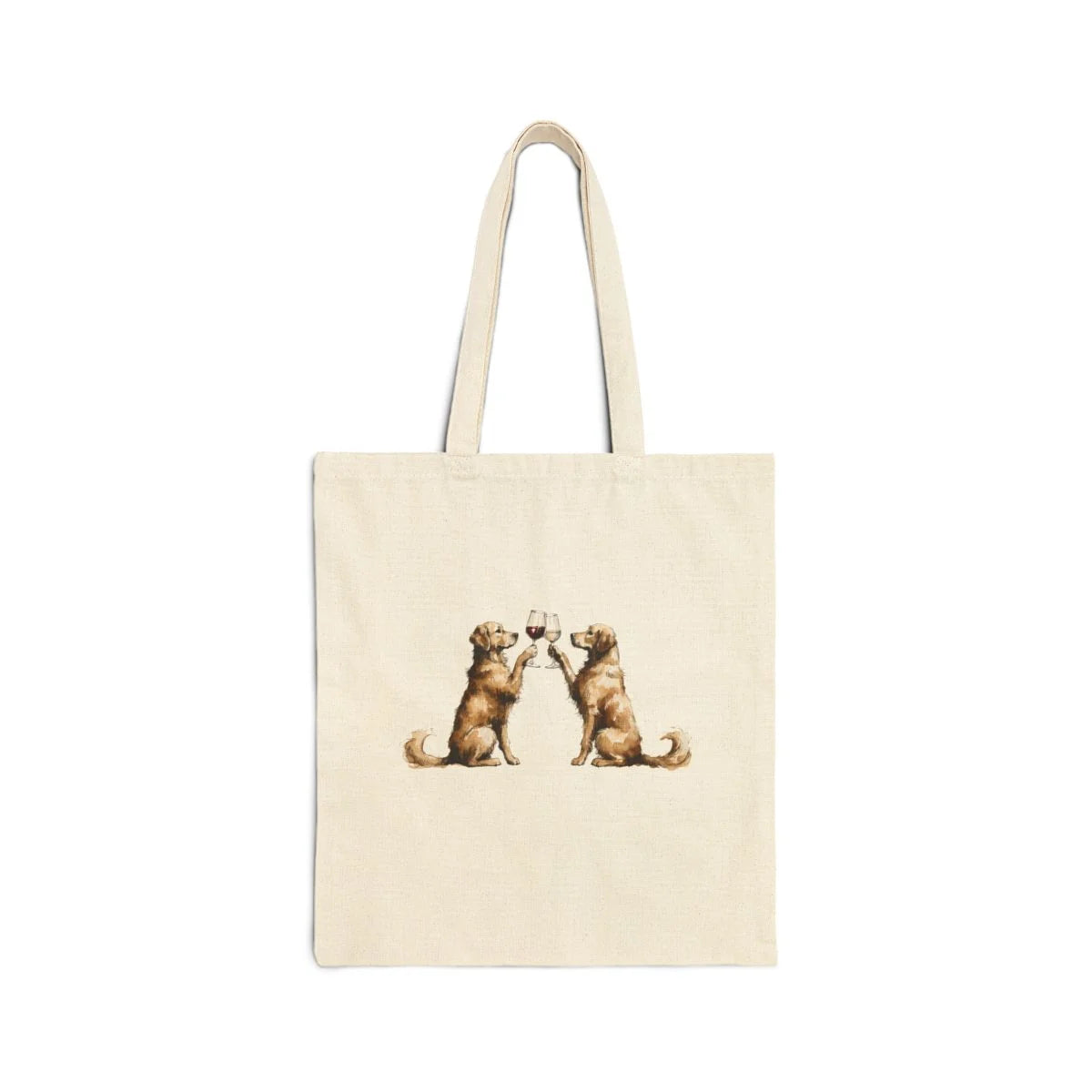 Happy Hour Golden Retriever Tote Bag front