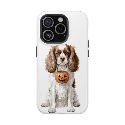 Trick-or-Treat Cavalier King Charles Spaniel Phone Case on iPhone 15 Pro