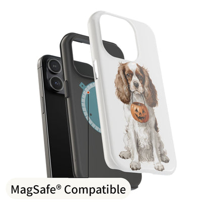 Trick-or-Treat Cavalier King Charles Spaniel Phone Case MagSafe layers