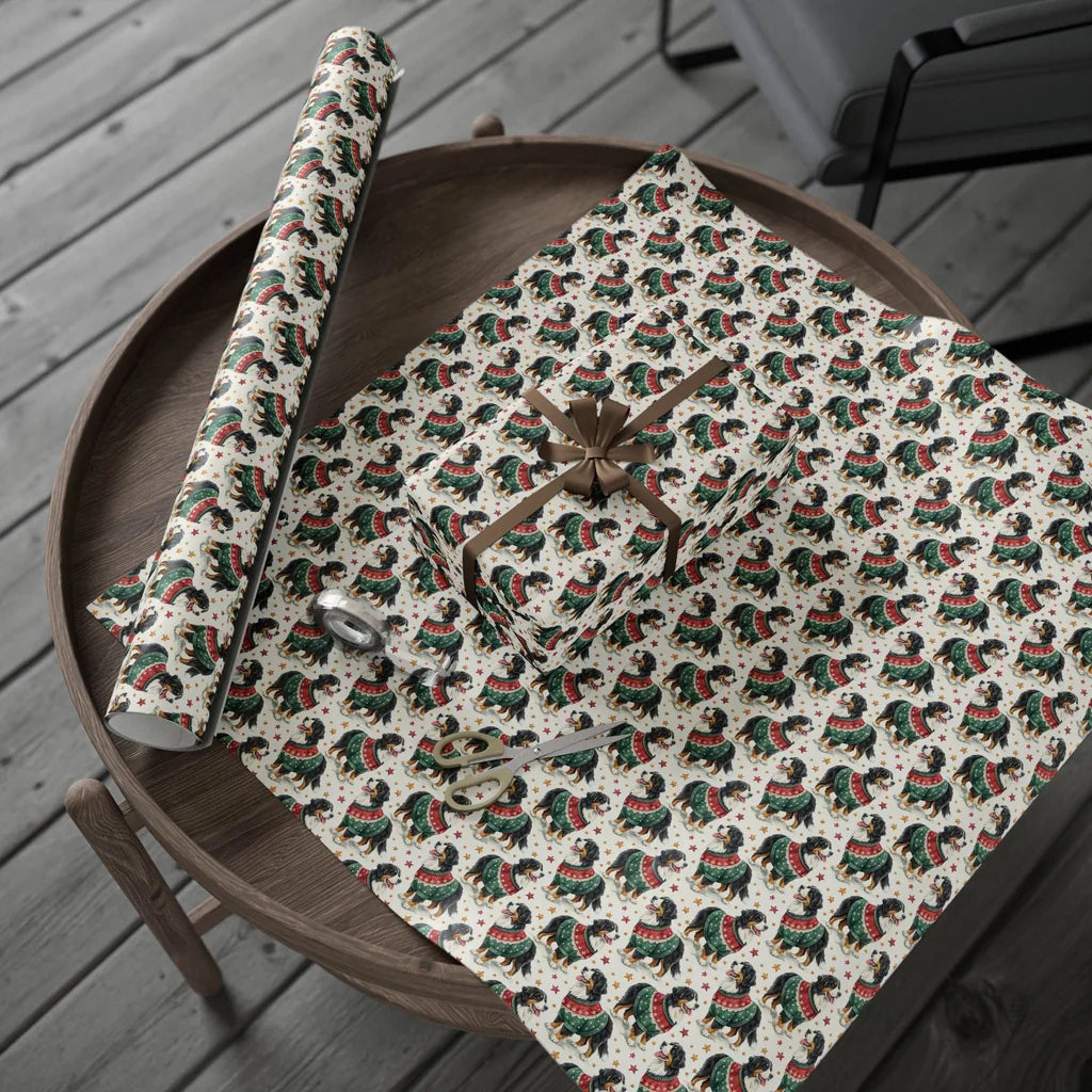 Bernese Mountain Dog Christmas Wrapping Paper – So Fetching