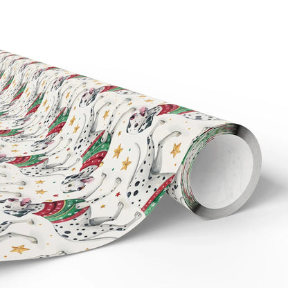 Ugly Sweater Dalmatian Christmas Wrapping Paper — paper roll