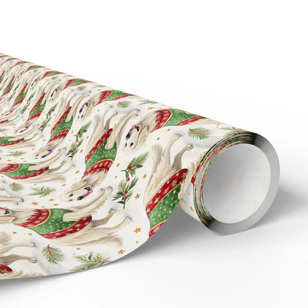 Ugly Sweater Golden Retriever Christmas Wrapping Paper — paper roll