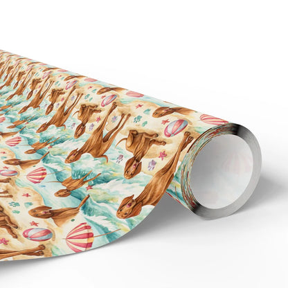 Vizsla Beach Wrapping Paper — paper roll