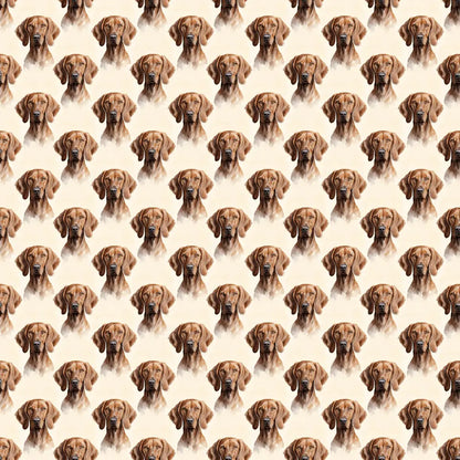 Vizsla Portrait Wrapping Paper — repeating pattern tile