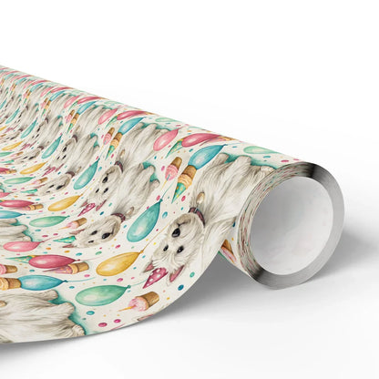 Westie Birthday Wrapping Paper — paper roll