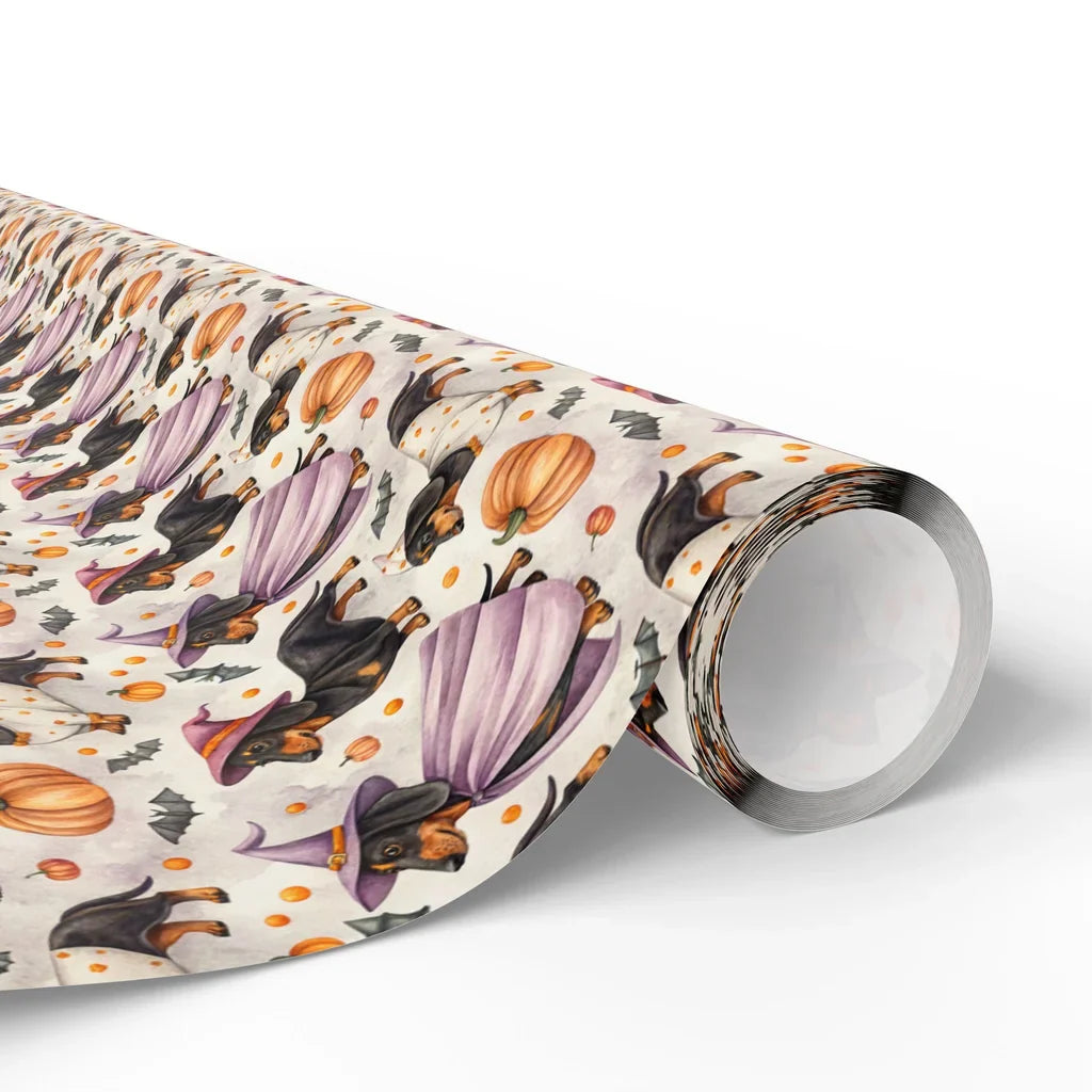 Witch Dachshund Halloween Wrapping Paper — paper roll