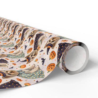 Witch Please: Yorkshire Terrier Halloween Wrapping Paper — paper roll