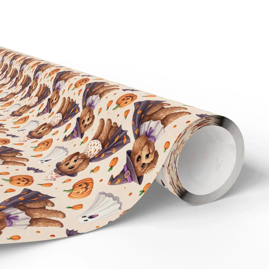 Witch Way to Treats? Doodle Halloween Wrapping Paper — paper roll