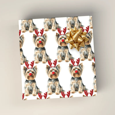 Reindog Yorkshire Terrier Wrapping Paper