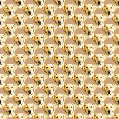 Yellow Labrador Retriever Portrait Wrapping Paper — repeating pattern tile