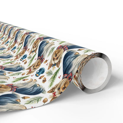 Yorkshire Terrier Christmas Wrapping Paper — paper roll