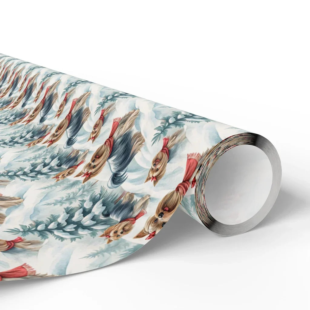 Yorkshire Terrier Christmas Wrapping Paper — paper roll
