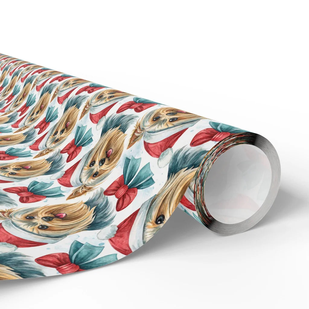 Yorkshire Terrier Christmas Wrapping Paper — paper roll